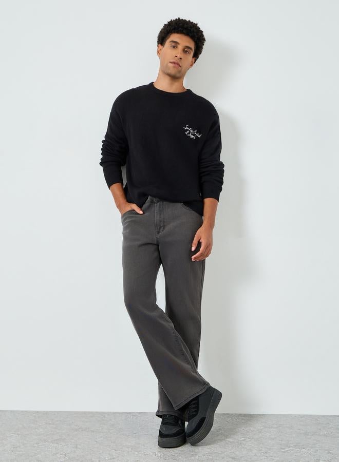 Styli Men Grey Loose Fit Jeans - Image 1